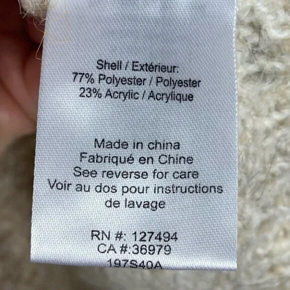 Heartloom Cecily Striped Chunky Knit Sweater Size XS Purple Fuzzy Grandpa Boho‎ - Picture 7 of 9